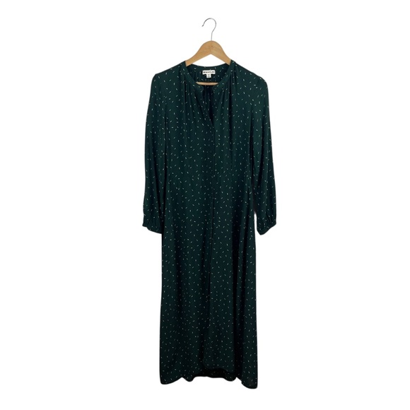 Whistles Sprinkle Print Green Long Sleeve Shirt Dress – Women’s Size 8 - Picture 8 of 14